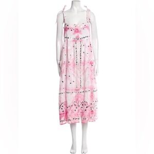 Pink maxi dress by Juliet Dunn, great condition only worn once